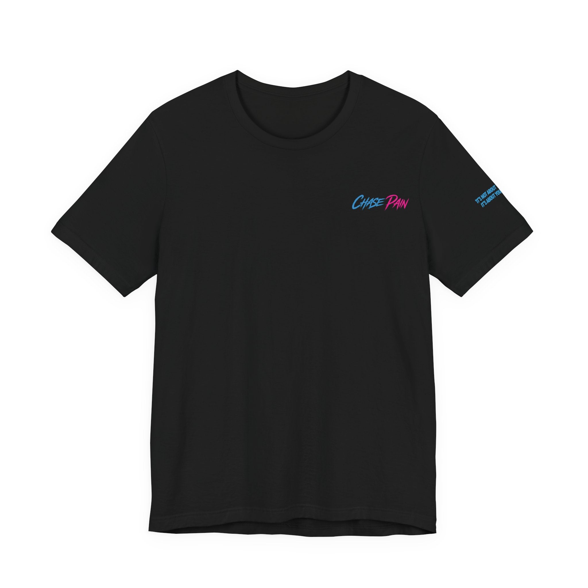 Chase Pain Original Uni Sex 2 Tone Tee with Side arm Motivational quote