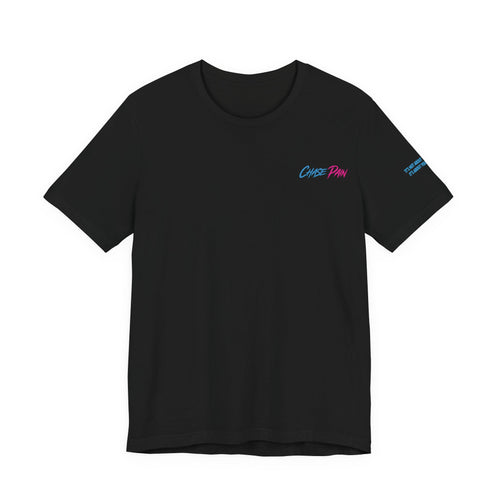 Chase Pain Original Uni Sex 2 Tone Tee with Side arm Motivational quote