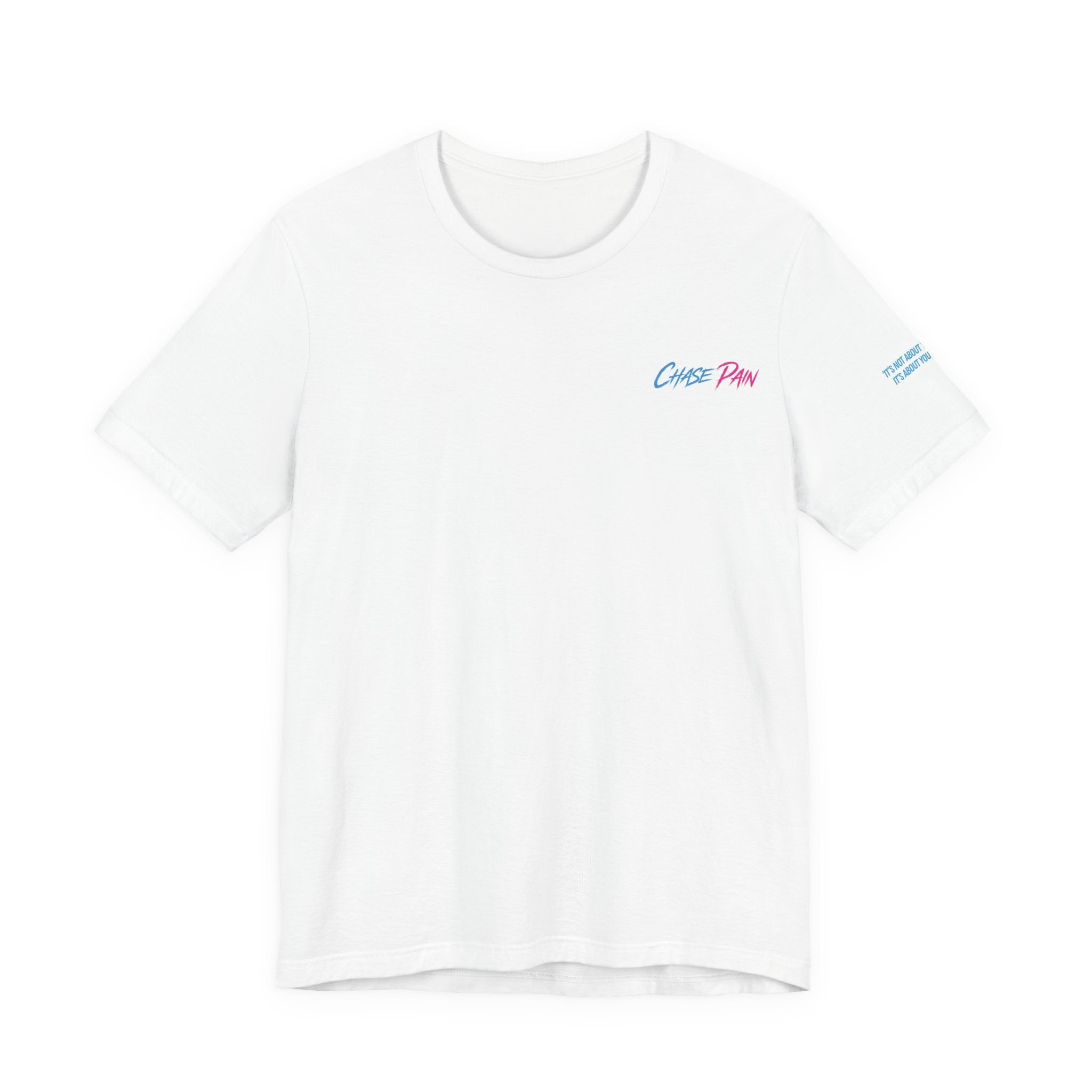 Chase Pain Original Uni Sex 2 Tone Tee with Side arm Motivational quote