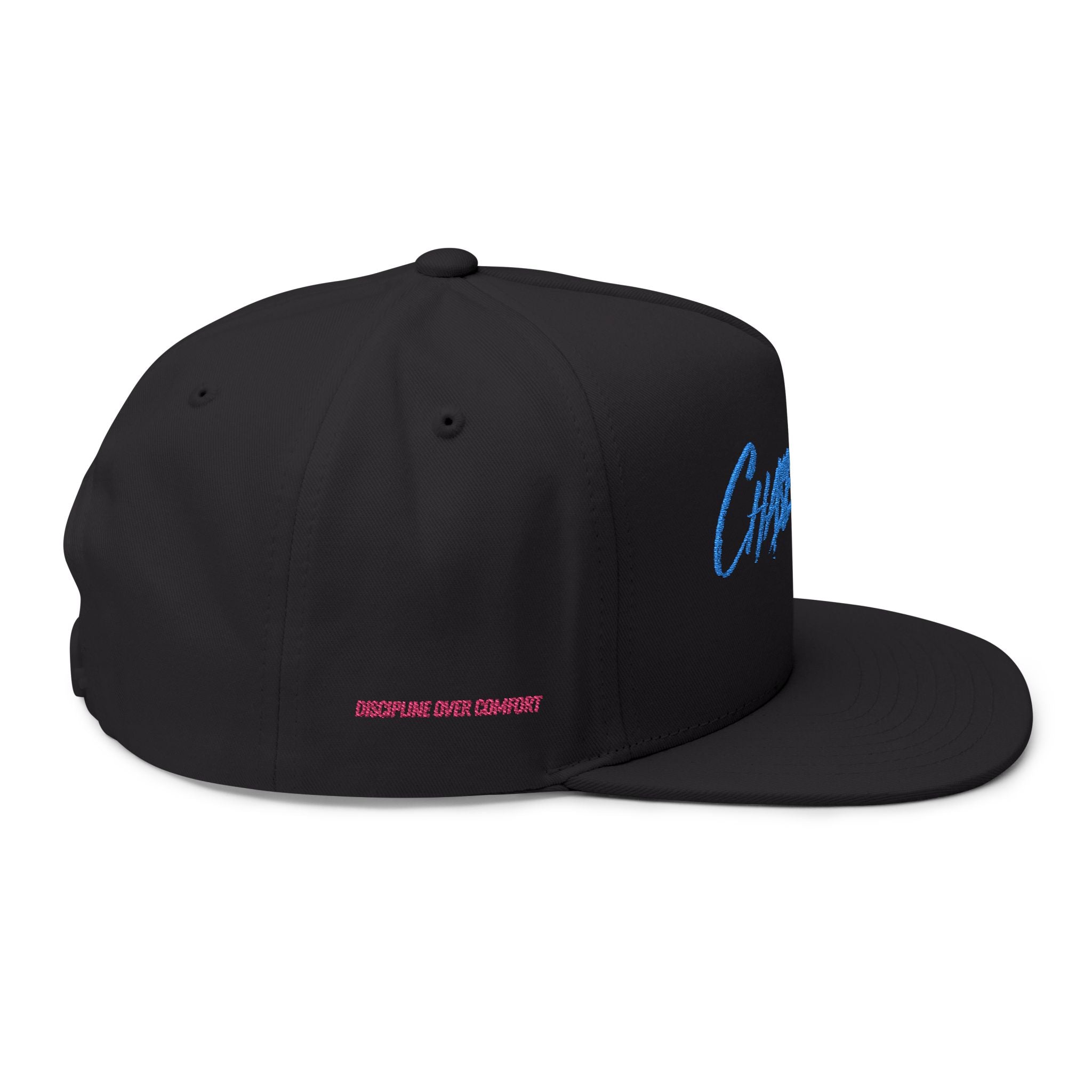 Chase Pain Signature Cap. Original with quote Discipline Over Comfort