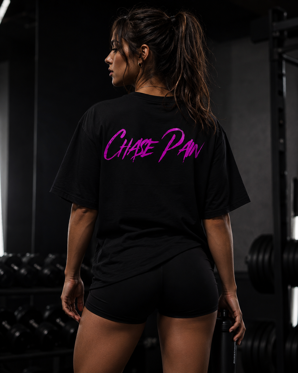 Chase Pain Uni Sex Motivational Signature Tee Front and back text
